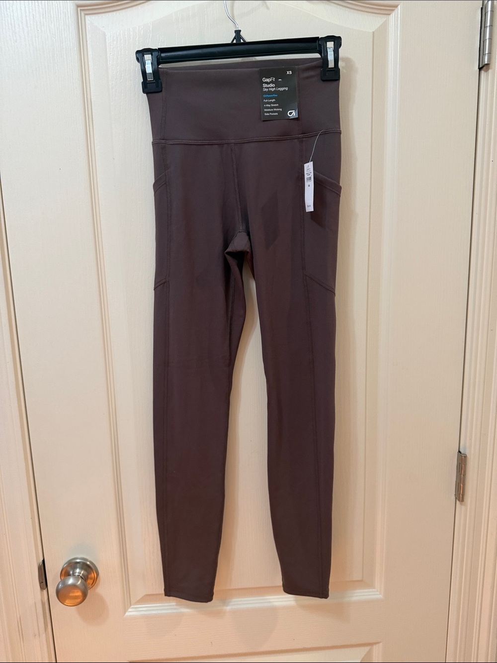 GAP High-Rise Brown Leggings with Side Pockets